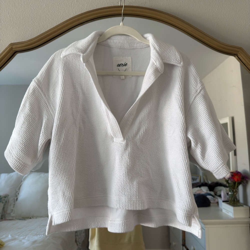 Aerie textured lounge skirt / top set